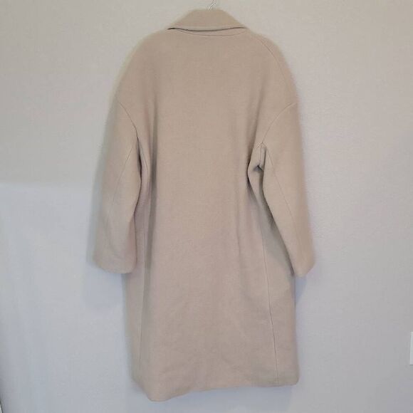Zara Limited Edition Boucle Oversized Coat 100% Wool Size M - Picture 2 of 8